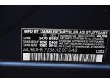 2006 E Color Code for Platinum Blue Metallic - Color Code: 353