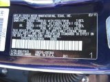 2011 Tundra Color Code for Nautical Blue - Color Code: 8S6