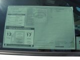 2011 Toyota Tundra Limited CrewMax 4x4 Window Sticker