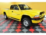2000 Solar Yellow Dodge Dakota Sport Extended Cab 4x4 #47445495