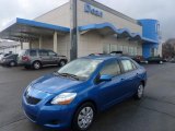 2009 Blue Streak Metallic Toyota Yaris S Sedan #47445691