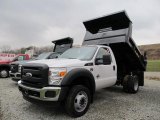 2011 Ford F450 Super Duty XL Regular Cab 4x4 Chassis Dump Truck Front 3/4 View