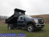 2011 Dark Blue Pearl Metallic Ford F550 Super Duty XL Regular Cab 4x4 Dump Truck #47444969
