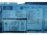 2011 Ford F150 XLT SuperCab 4x4 Window Sticker