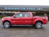 2011 Red Candy Metallic Ford F150 Lariat SuperCrew 4x4 #47445352
