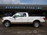 2011 White Platinum Metallic Tri-Coat Ford F150 Lariat SuperCab 4x4 #47445353