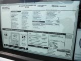 2011 GMC Canyon SLE Extended Cab Window Sticker