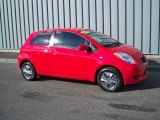 2008 Absolutely Red Toyota Yaris S 3 Door Liftback #4738843