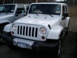 2011 Bright White Jeep Wrangler Unlimited Sahara 4x4 #47498755