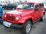 2011 Flame Red Jeep Wrangler Unlimited Sahara 4x4 #47498740