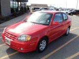 2005 Retro Red Hyundai Accent GLS Coupe #47499254