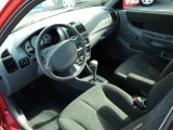 2005 Hyundai Accent GLS Coupe Gray Interior