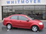 2010 Sport Red Chevrolet Aveo LT Sedan #47499138