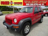 2004 Flame Red Jeep Liberty Sport 4x4 #47539573