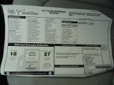 2011 Cadillac CTS 4 AWD Coupe Window Sticker