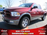 2011 Deep Cherry Red Crystal Pearl Dodge Ram 1500 SLT Outdoorsman Quad Cab 4x4 #47539156