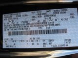 2007 E Series Van Color Code for Black - Color Code: UA