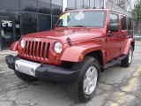 2009 Red Rock Crystal Pearl Jeep Wrangler Unlimited Sahara 4x4 #47539559