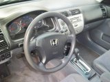 2004 Honda Civic Hybrid Sedan Gray Interior