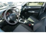 2009 Subaru Impreza WRX Premium Sedan Carbon Black Interior