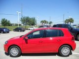 Tornado Red Volkswagen Golf in 2011