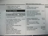 2010 Chevrolet Corvette Grand Sport Coupe Window Sticker