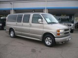 2002 Light Pewter Metallic Chevrolet Express 1500 LT Passenger Van #47635649