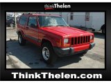 1999 Flame Red Jeep Cherokee Sport 4x4 #47636337