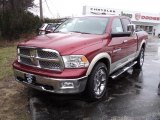 2011 Deep Cherry Red Crystal Pearl Dodge Ram 1500 Laramie Crew Cab 4x4 #47636135