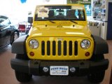 2011 Detonator Yellow Jeep Wrangler Unlimited Sport 4x4 #47635473