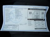 2011 Volkswagen Golf 4 Door Window Sticker