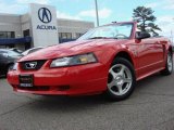 2003 Torch Red Ford Mustang V6 Convertible #47635517