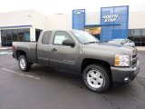 2011 Steel Green Metallic Chevrolet Silverado 1500 LT Extended Cab 4x4 #47635788