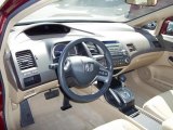 2008 Honda Civic LX Sedan Ivory Interior