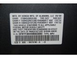 2009 Pilot Color Code for Sterling Gray Metallic - Color Code: NH741M