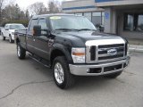 2008 Black Ford F350 Super Duty Lariat Crew Cab 4x4 #47705141