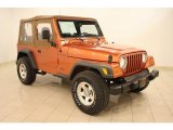 Amber Fire Pearl Jeep Wrangler in 2001