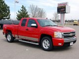 2008 Victory Red Chevrolet Silverado 1500 LT Extended Cab 4x4 #47766903