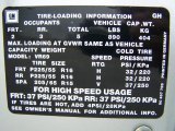 1998 Cadillac Catera  Info Tag