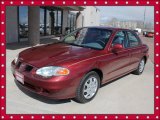 2000 Wind Rose Red Hyundai Elantra GLS Sedan #47767196