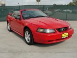 2003 Torch Red Ford Mustang V6 Convertible #47767219