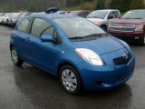 2008 Blazing Blue Pearl Toyota Yaris 3 Door Liftback #47767678