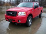 2006 Bright Red Ford F150 STX SuperCab 4x4 #47831490