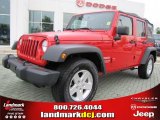 2010 Flame Red Jeep Wrangler Unlimited Sport #47831289