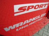 2010 Jeep Wrangler Unlimited Sport Marks and Logos