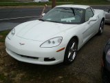 Arctic White Chevrolet Corvette in 2011