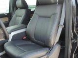2011 Ford F150 Lariat SuperCrew Black Interior