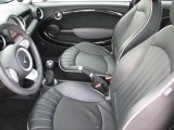 2008 Mini Cooper S Hardtop Lounge Carbon Black Interior