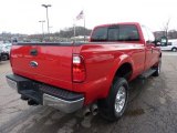 Bright Red Ford F350 Super Duty in 2008