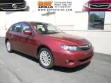 2010 Camellia Red Pearl Subaru Impreza 2.5i Premium Wagon #48025480